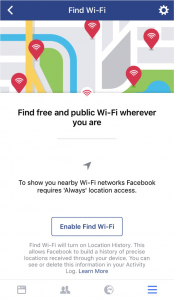 Find WiFi Menu