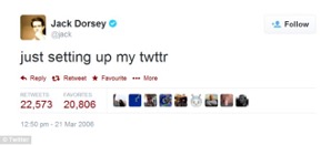 The first ever tweet