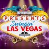 Swingin' Las Vegas Show Logo with Lights, Feathers, and Trumpets